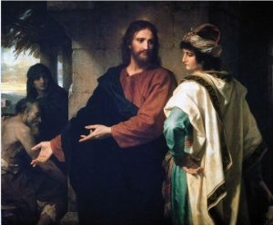 Cristo e o Jovem Rico. Heinrich Hofmann, 1889.