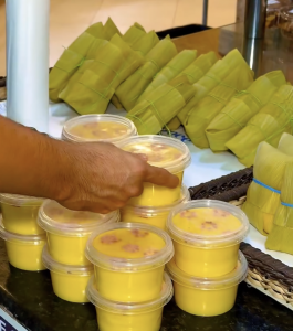 Pamonhas e canjicas da pararia Pão Doce Pão