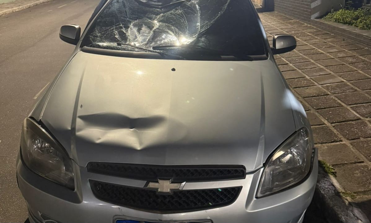 Veículo do suspeito de atropelar e matar ciclista em Areial.