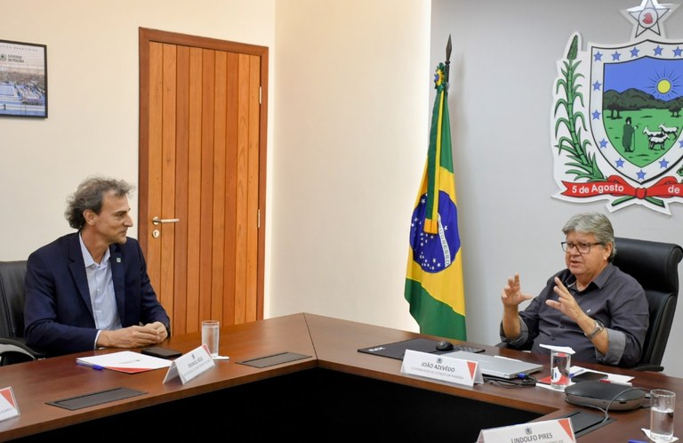Governador João Azevêdo se reuniu com presidente do COB e discutiu investimentos - Foto: José Marques