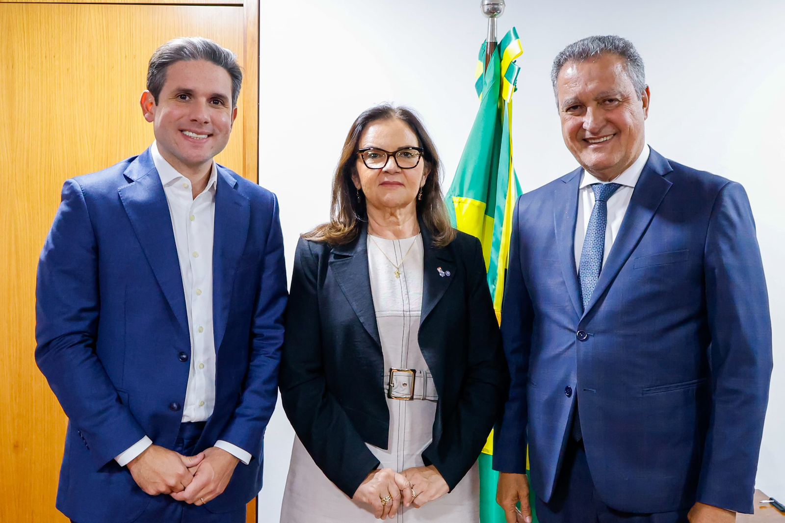 Hugo Motta, Terezinha Domiciano e Rui Costa