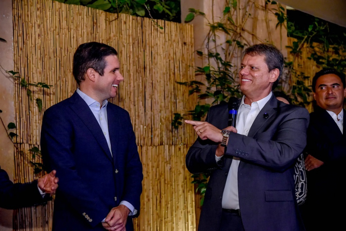 Tarcísio e Hugo se reúnem em Brasília e governador apresenta visão favorável ao PL da Anistia - Foto: Divulgação/Republicanos