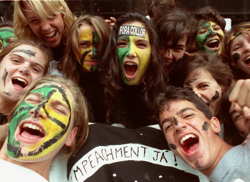 Movimento Caras Pintadas em 1992