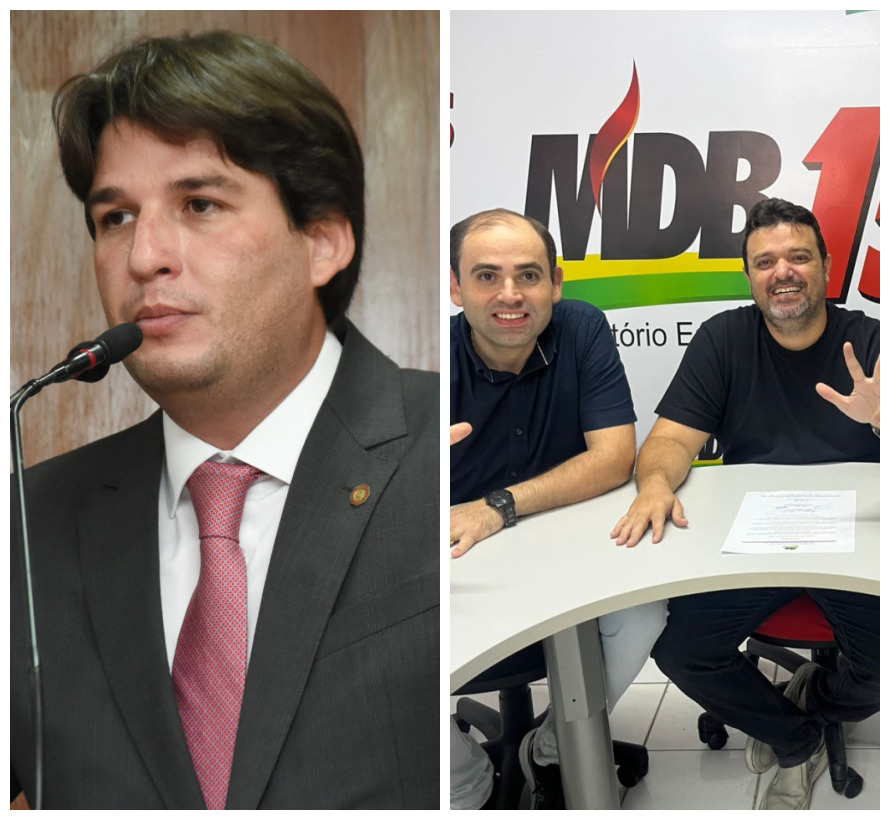 Milanez Neto e membros do Diretório Municipal do MDB, em João Pessoa