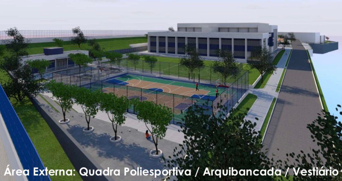 Projeto da obra do Complexo Esportivo da UFCG