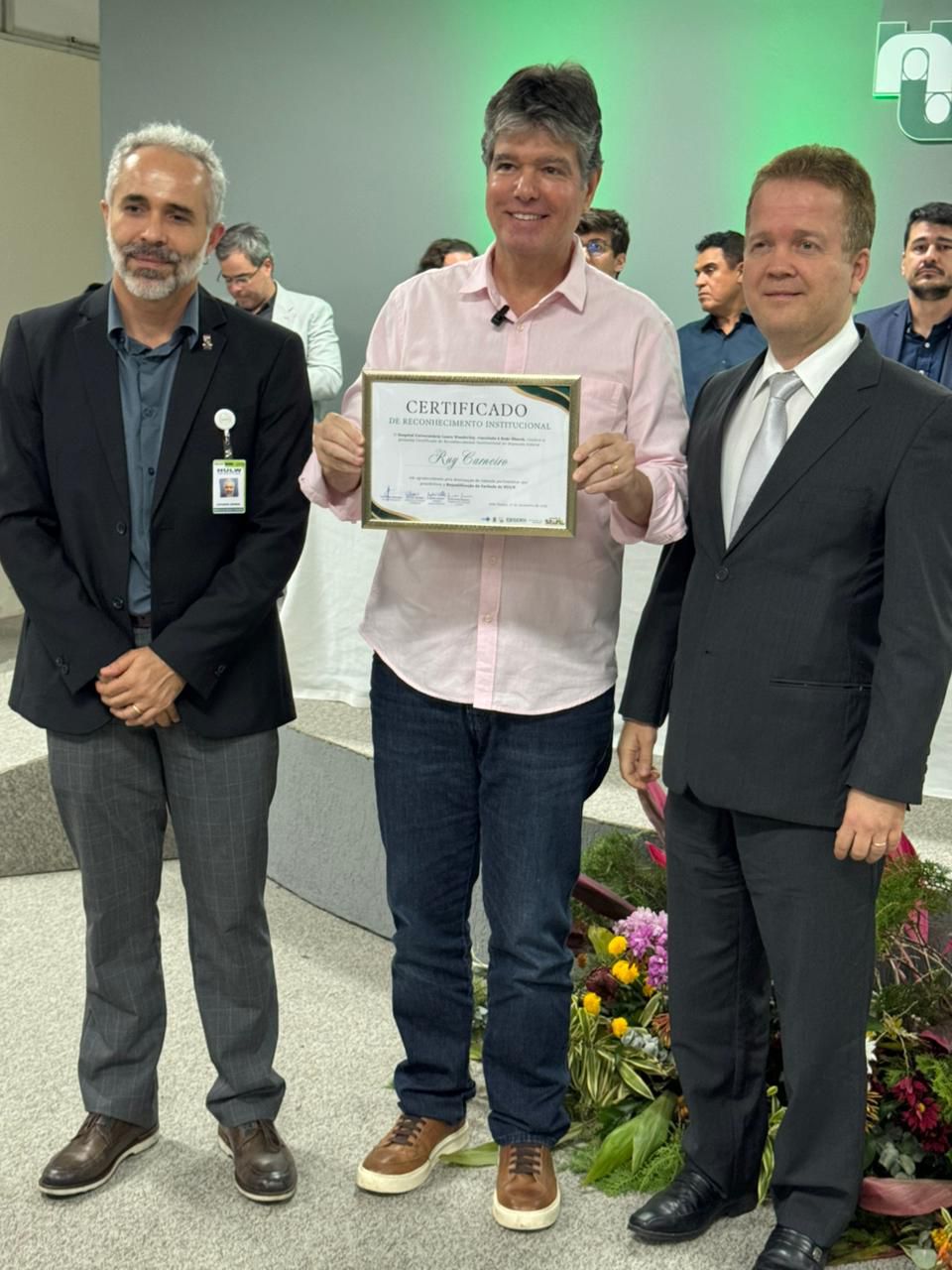 Ruy Carneiro homenageado pelo Hospital Universitário de João Pessoa
