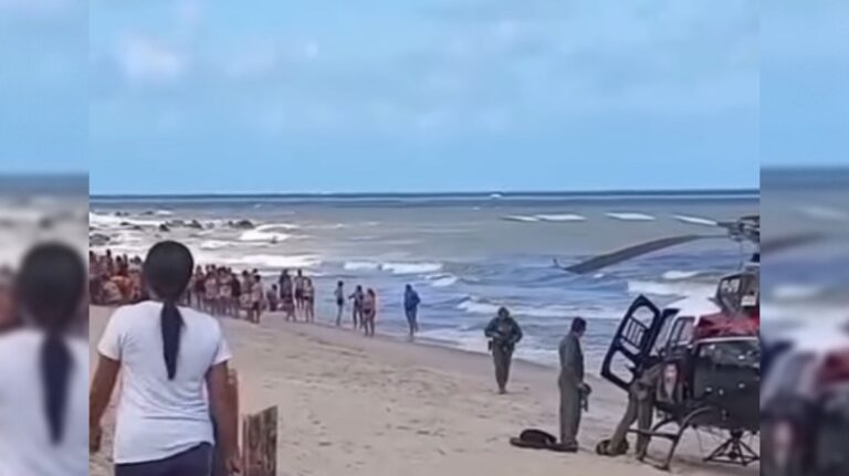 Homem é socorrido após afogamento na praia de Gramame, em João Pessoa, e levado ao hospital em estado grave (Foto: Internet)