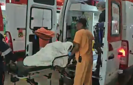 Socorro a homem que foi incendiado no Varadouro