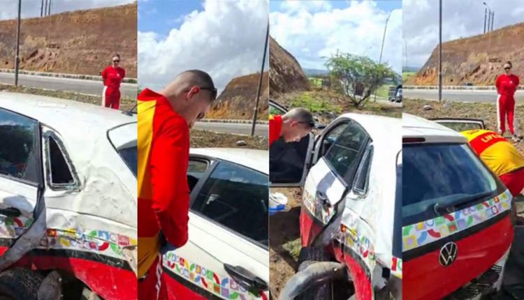 Acidente de carro da prefeitura de Jacaraú