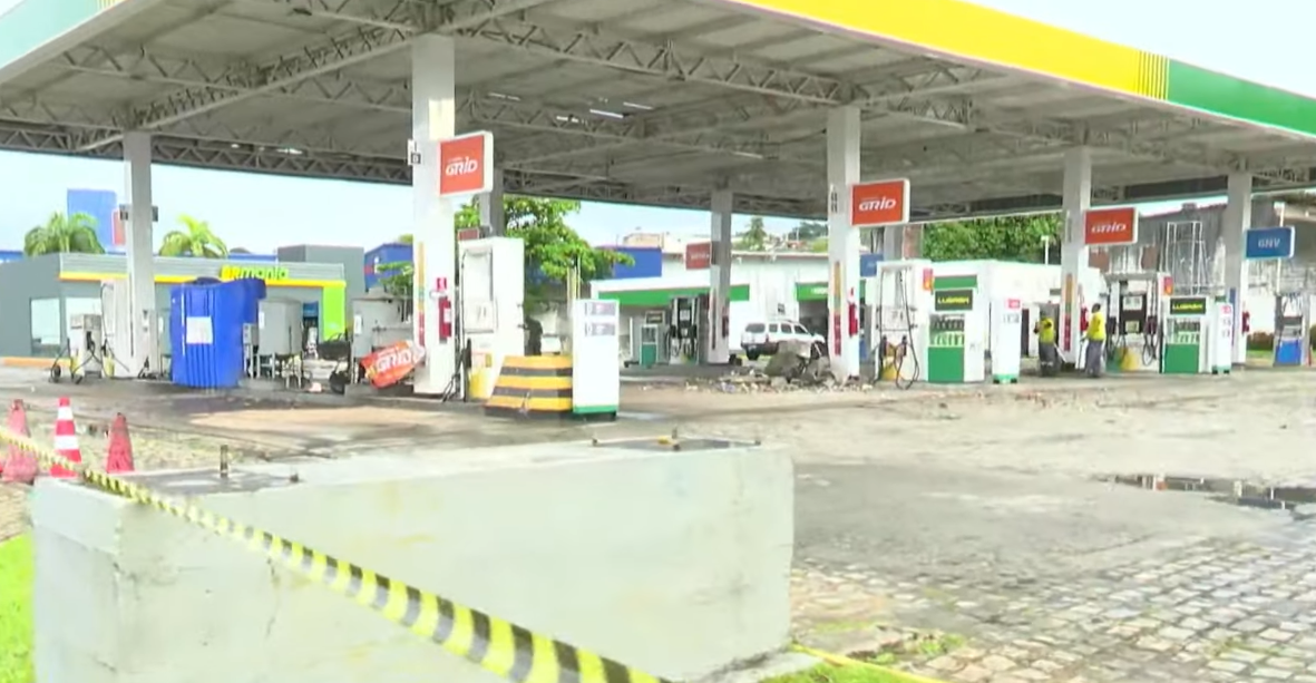 Posto de combustíveis alvo de ação criminosa, em João Pessoa