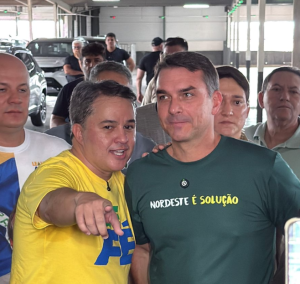 Efraim Filho e Flávio Bolsonaro
