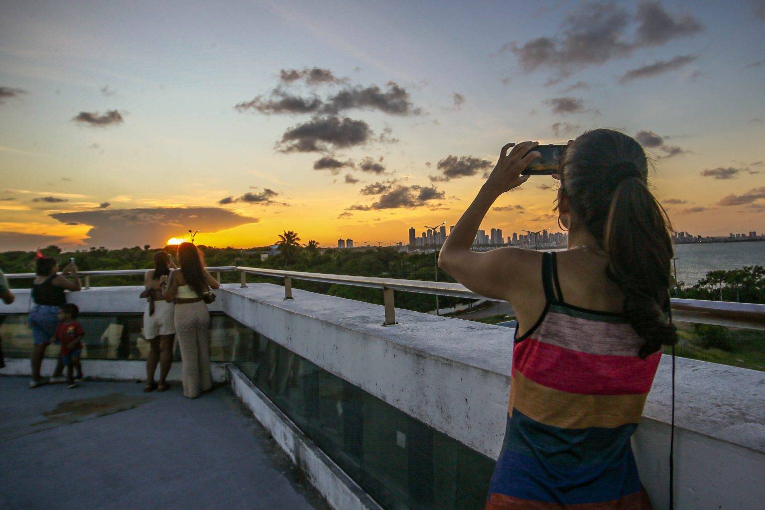 Estação Cabo Branco por do sol