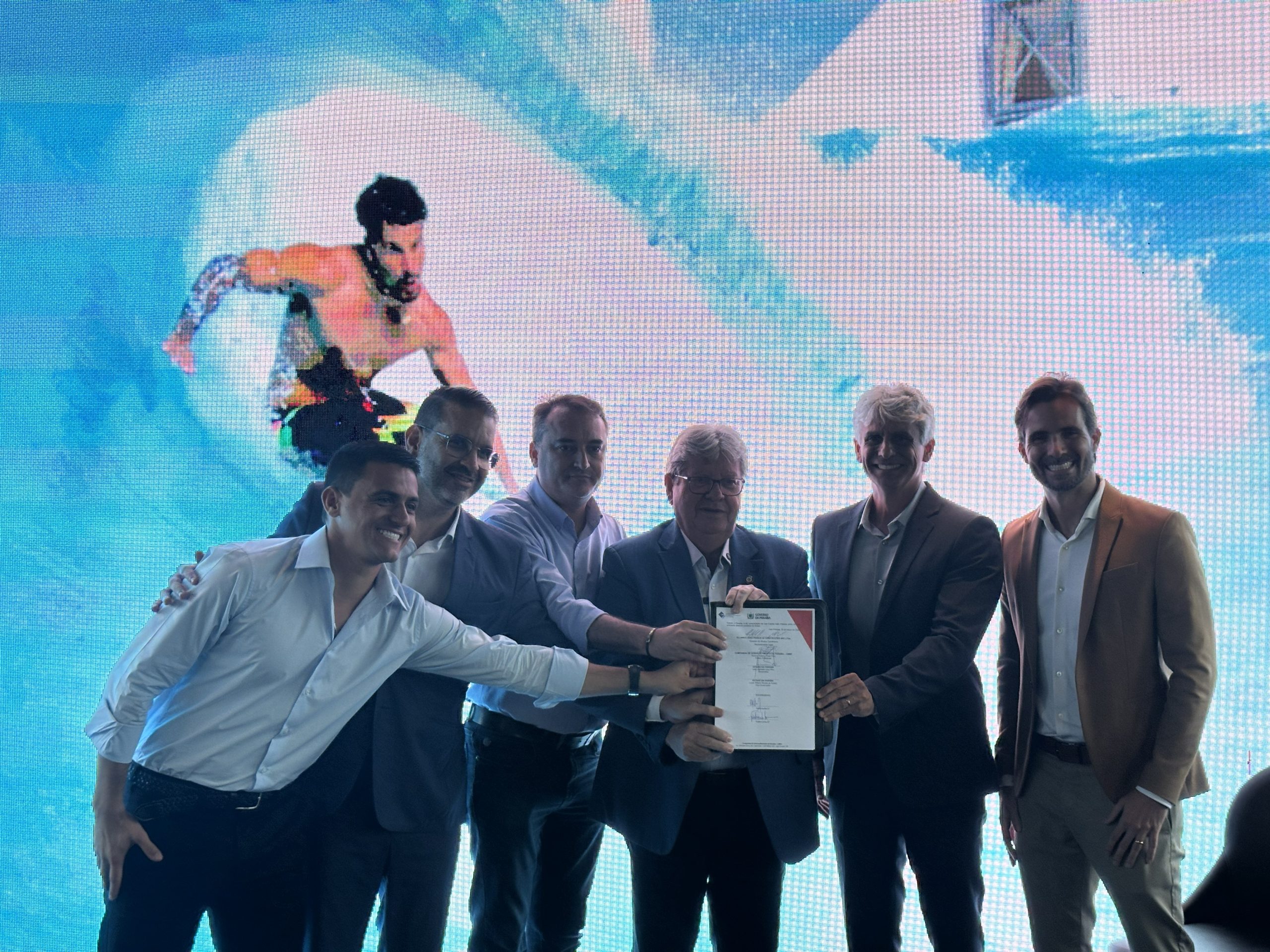 Vista do Polo Turístico Cabo Branco com destaque para projeto de piscina de ondas e hotelaria