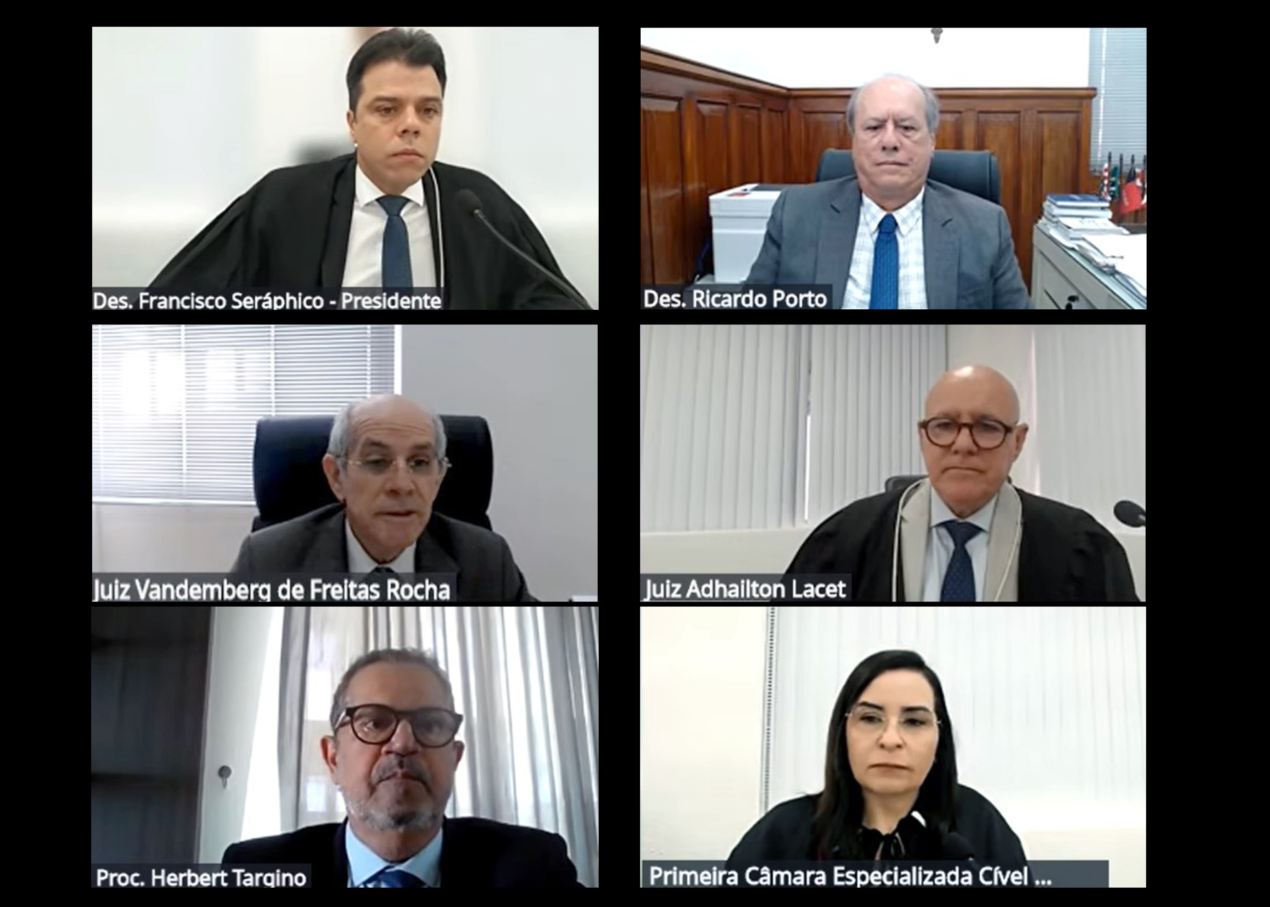 Sessão da Primeira Câmara Especializada Cível