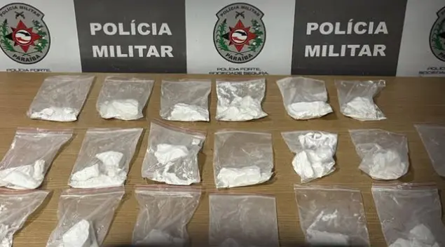 Cocaína apreendida no Colinas do Sul