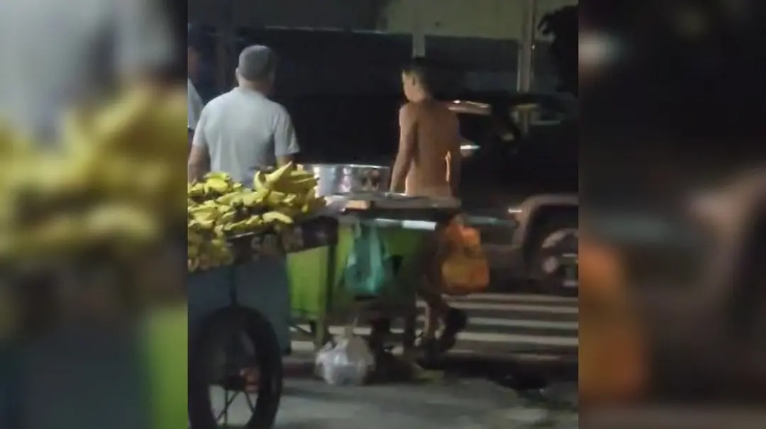 Homem nu em Cruz das Armas