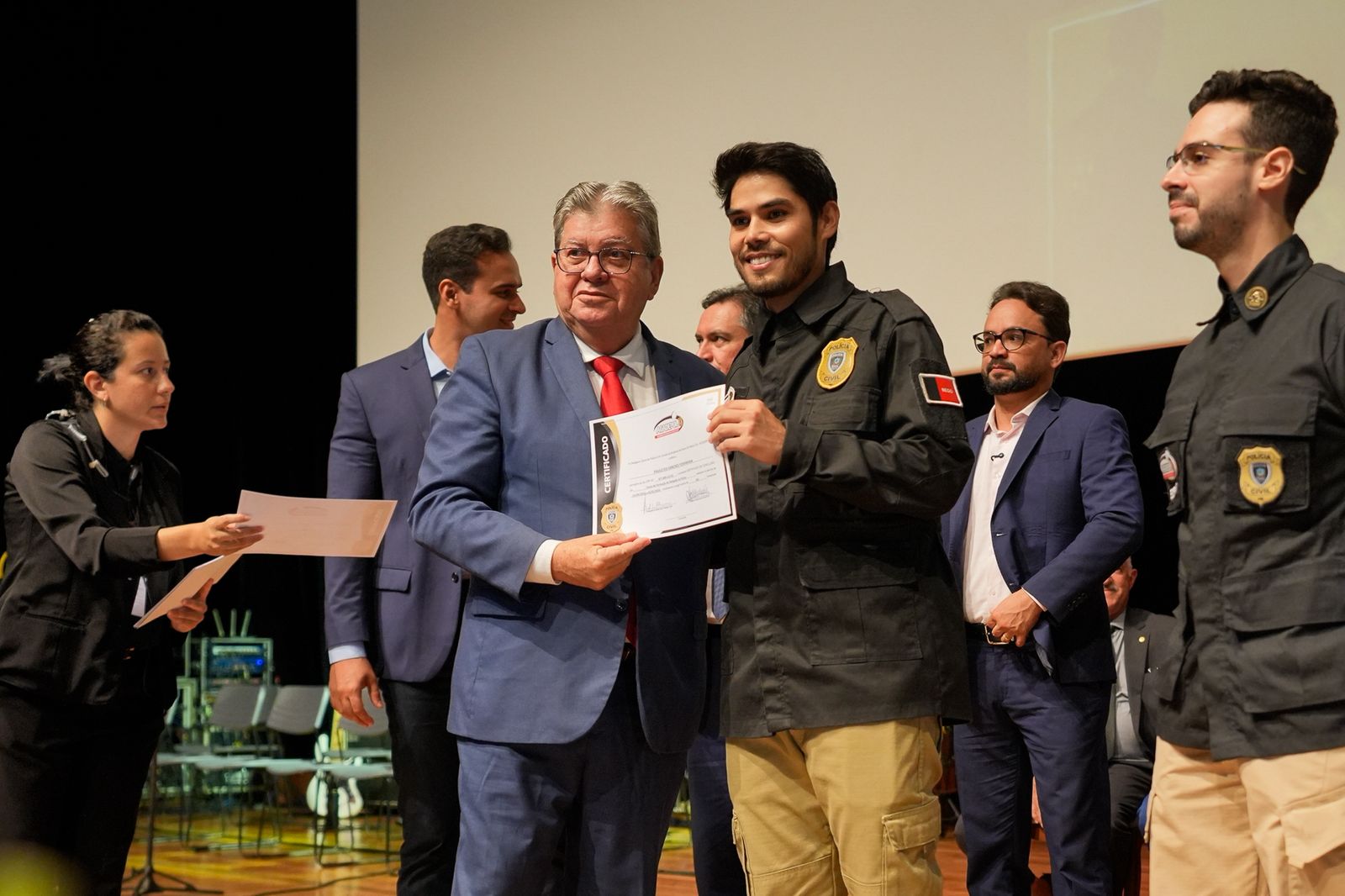 Formatura de novos policiais civis da Paraíba no Teatro Pedra do Reino