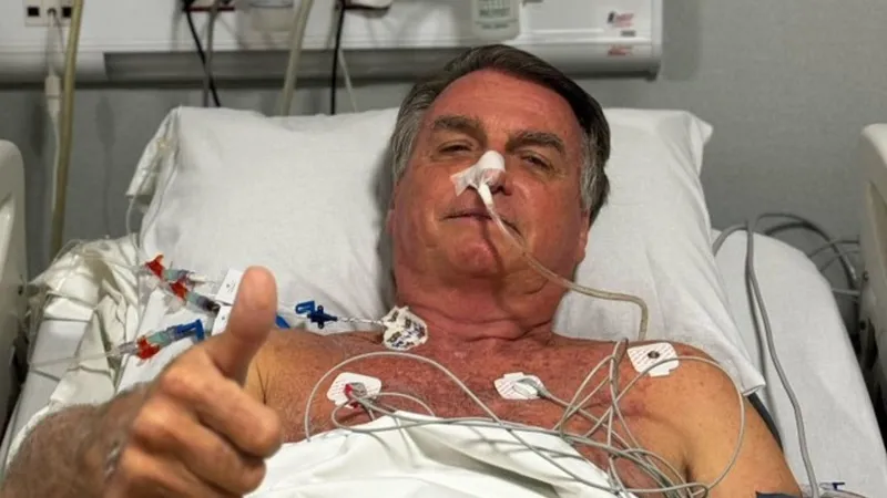 Jair Bolsonaro no hospital