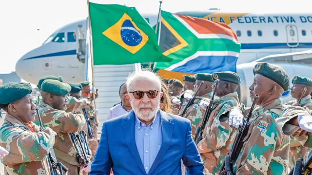 Lula em visita à África do Sul