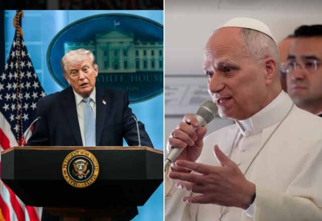 Donald Trump e Papa Leão XIV