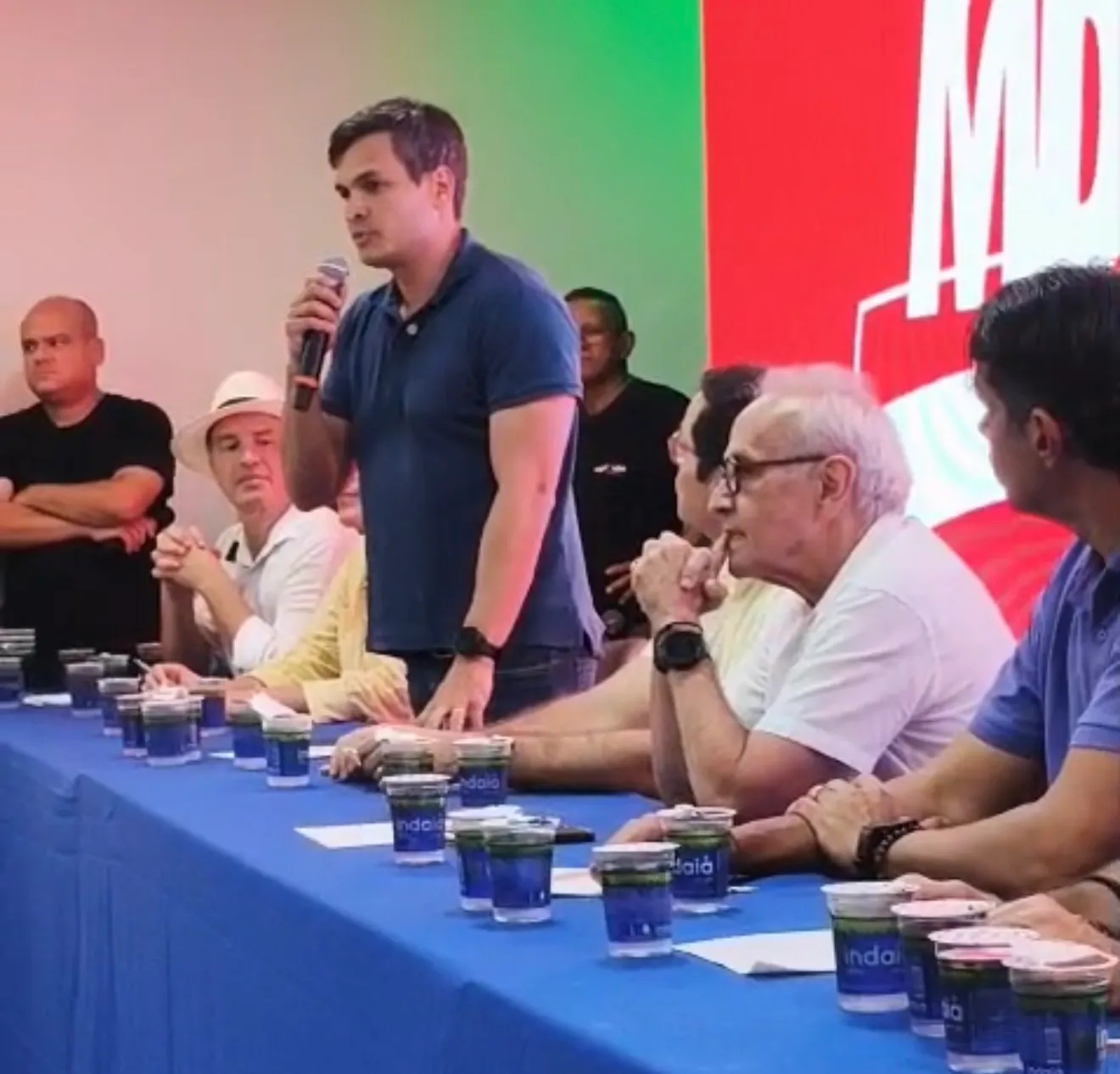 Diogo Cunha Lima durante evento com Cícero