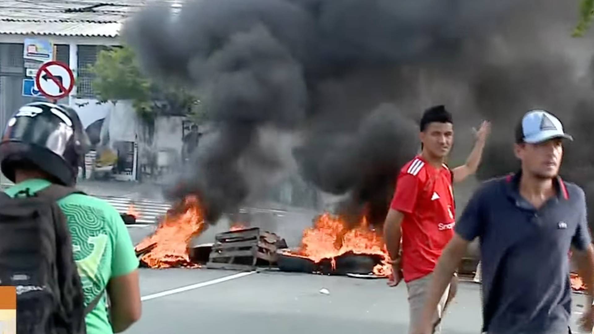 protesto no Mercado Central