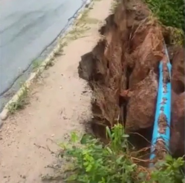 cratera entre Bancários e Altiplano