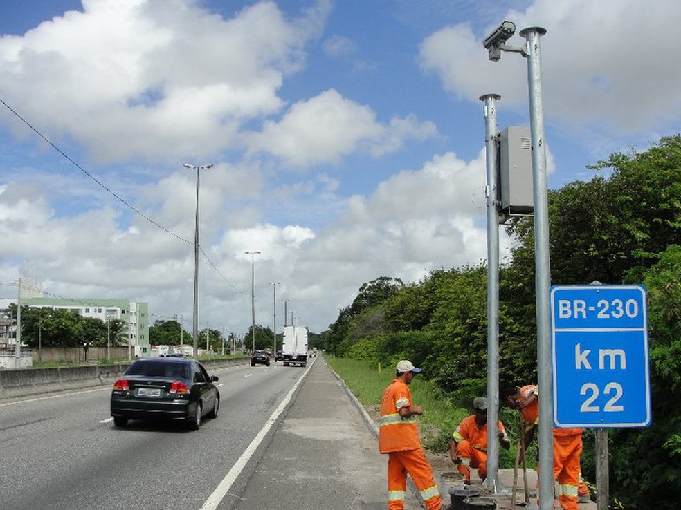 Radar de velocidade na BR-230 — Foto: Divulgação/Dnit