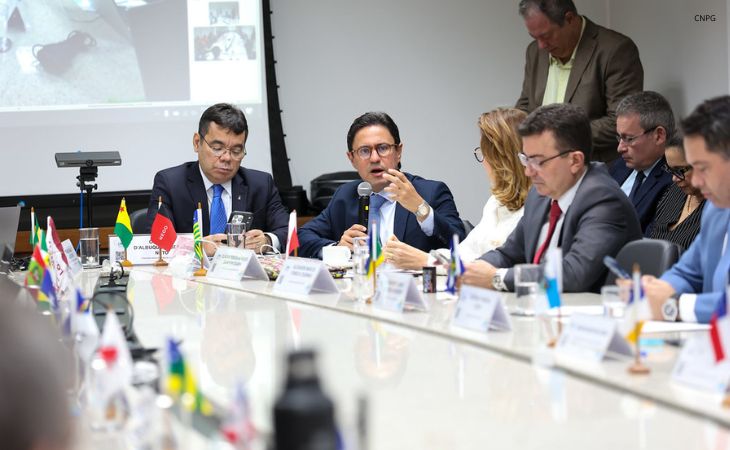 Leonardo Quintans durante reunião do CNPG em Brasília