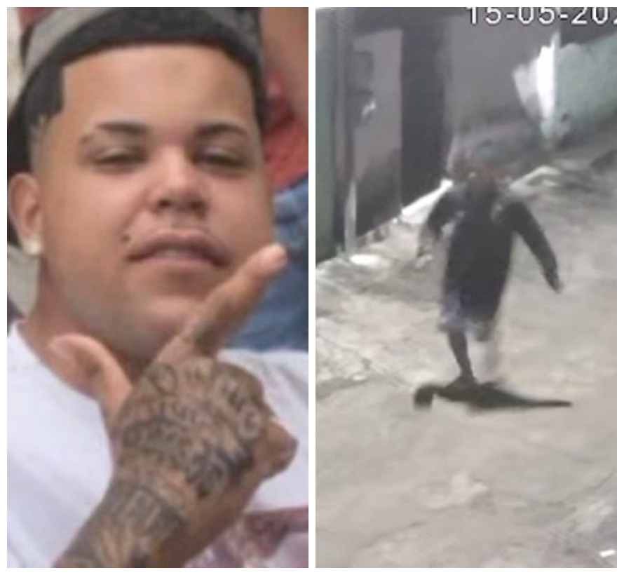 Câmera de segurança registra ação policial no bairro Cristo Redentor, em João Pessoa