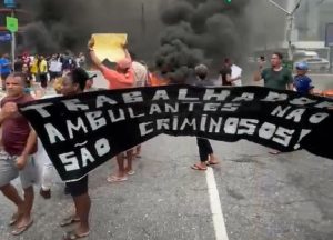 Protesto de ambulantes