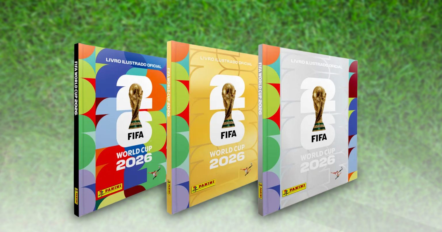 Álbum oficial da Copa do Mundo 2026 com figurinhas comercializadas na Paraíba