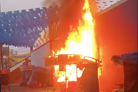 incêndio no Parque do Povo