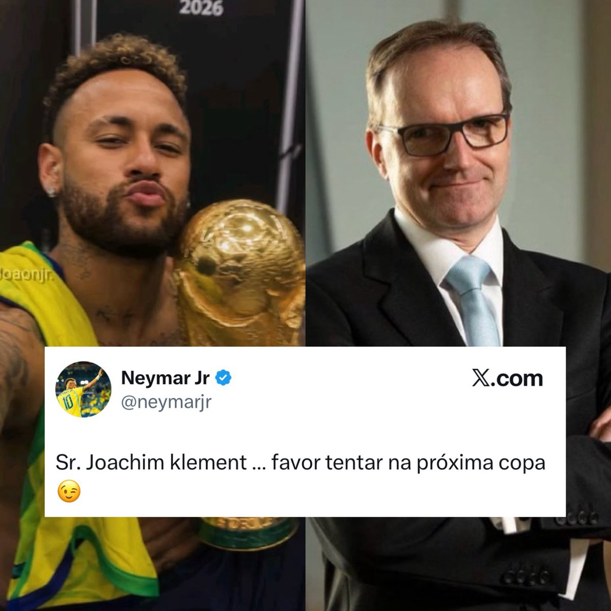 Neymar para economista alemão Joachim Klement