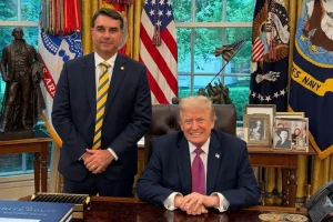 Flávio Bolsonaro e Donald Trump
