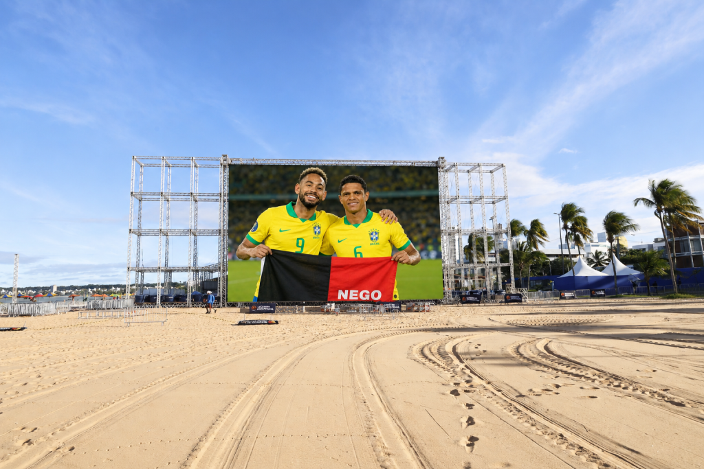 João Pessoa terá telão no Busto de Tamandaré para a transmissão de jogo do Brasil pelas oitavas da Copa do Mundo