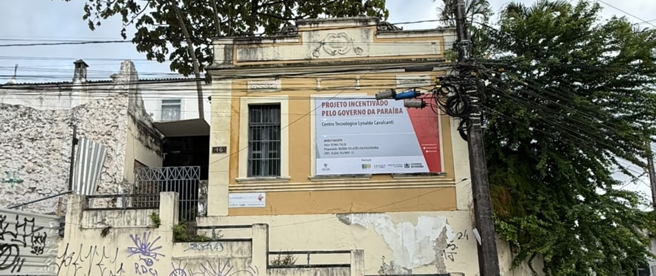 Casa onde já funcionou o portal WSCOM passa por reforma para funcionamento de espaço de inovação, reforma foi possível por meio do programa icms patrimonial
