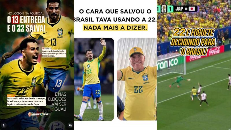 Postagens de Cabo Gilberto, Marcelo Queiroga e Efraim nas redes sociais