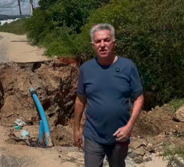 João Gonçalves fiscaliza serviços e anuncia início de obras em adutora em Itabaiana