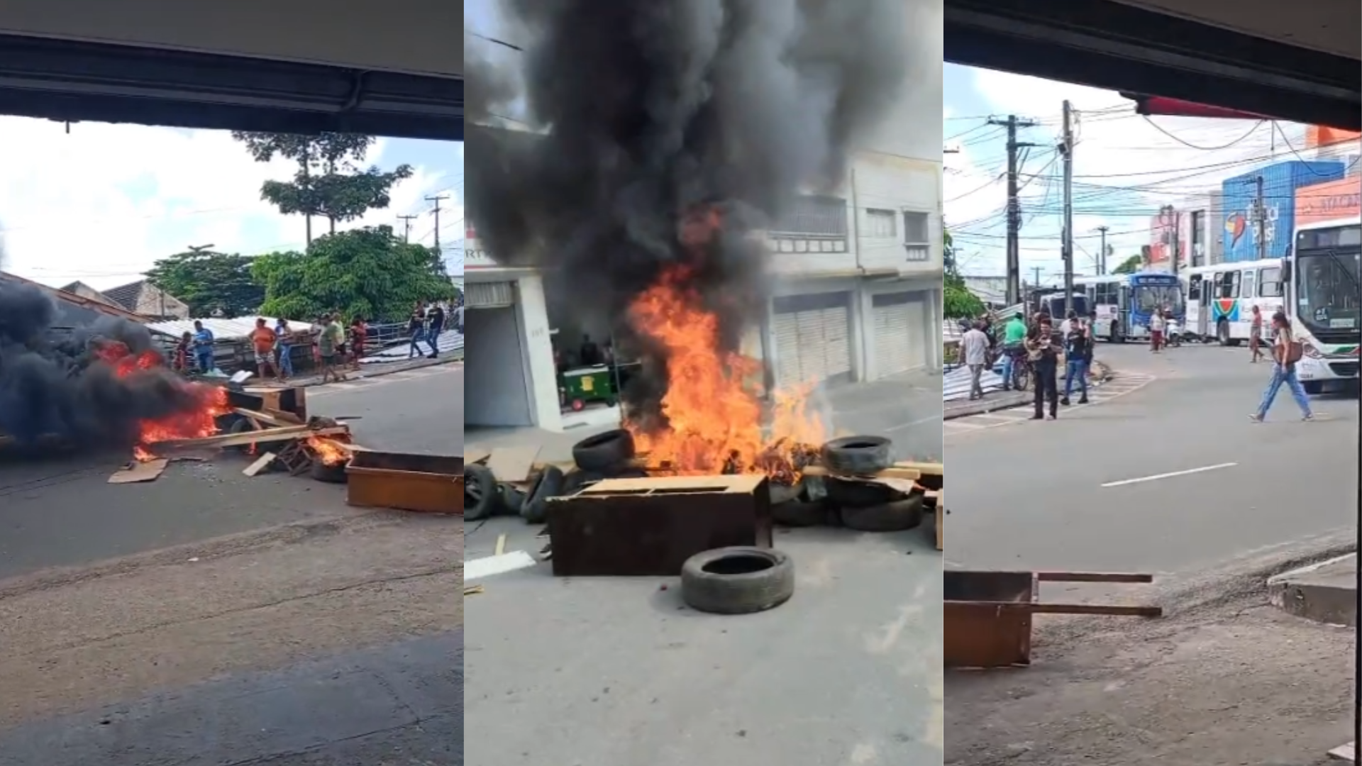 protesto no Mercado Central