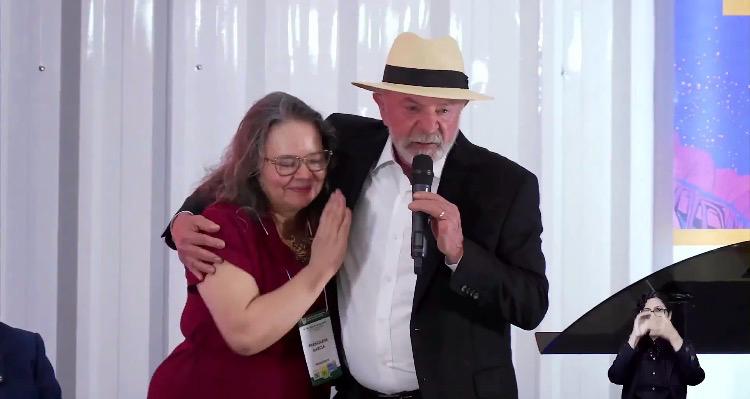 Francilene Garcia e Lula