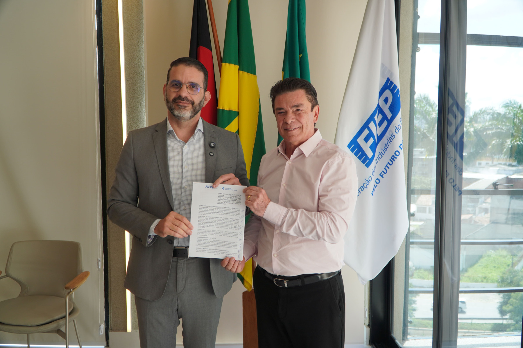 FIEPB e Cinep firmam parceria para atrair investimentos e acelerar indústria da Paraíba