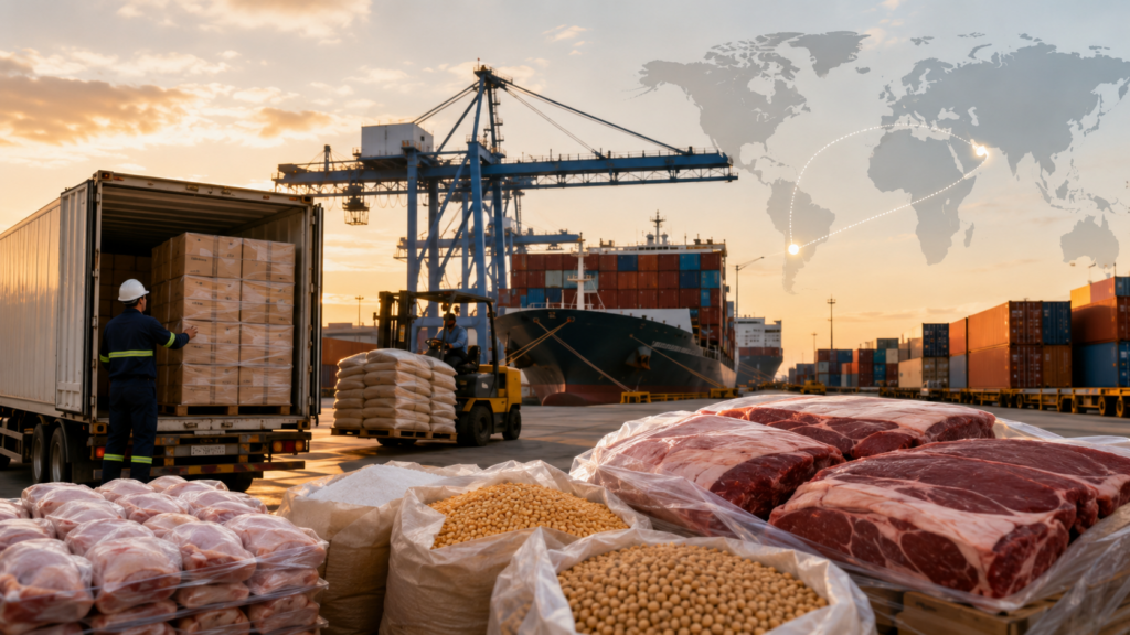 Exportações brasileiras somam US$ 204 bilhões no ano e saldo comercial salta 36%