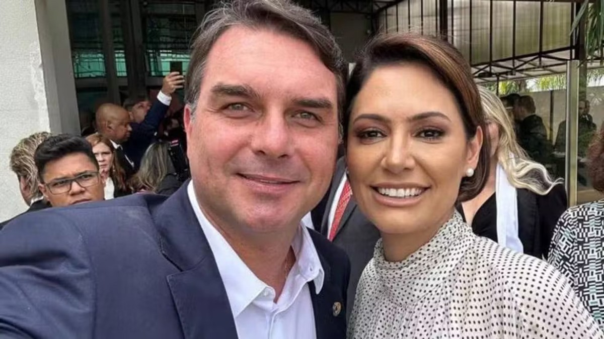 flavio e michelle bolsonaro