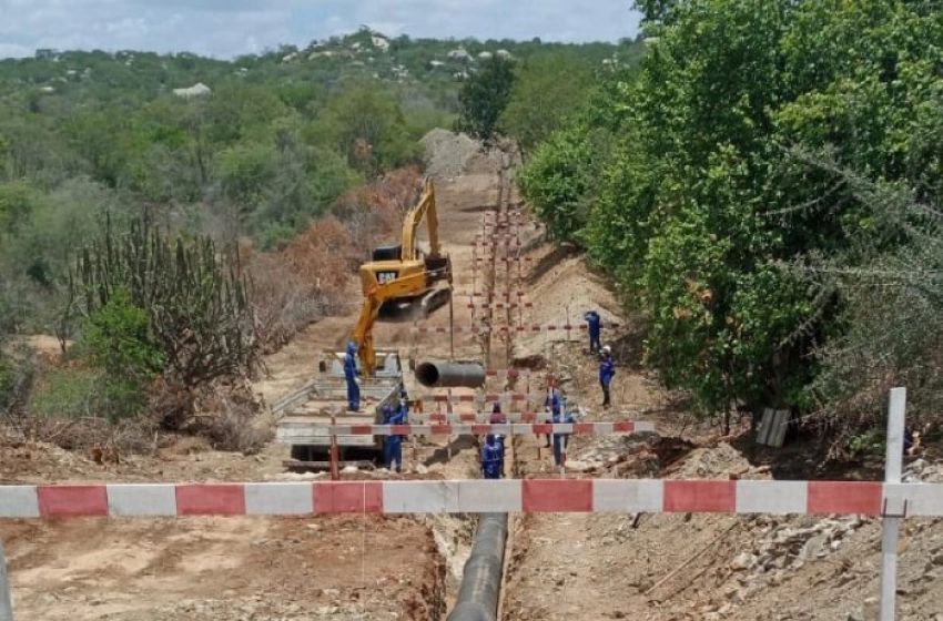 Chegada das águas do Sistema Adutor Transparaíba ao município de Picuí, no Curimataú paraibano.
