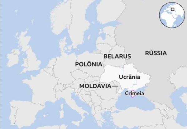 A ofensiva por meio do Ataque de drones ocorre em meio à intensificação dos ataques contra estruturas econômicas e logísticas russas. (Foto: Mapa google)