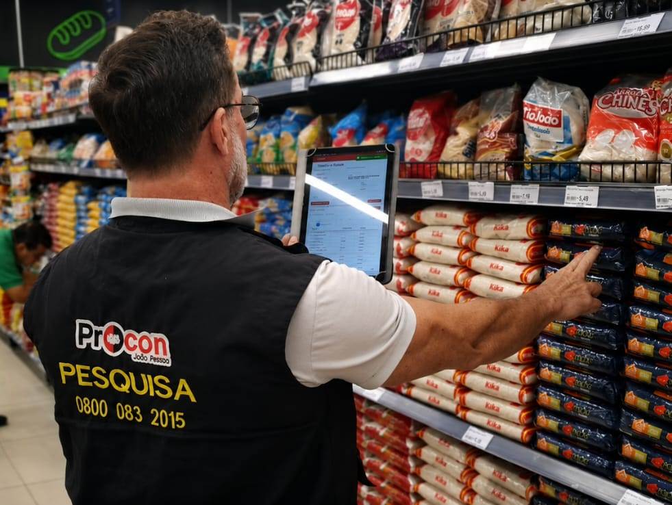 Procon-JP aponta variação de até R$ 9,49 no leite em pó e 68,5% na margarina entre supermercados da capital.