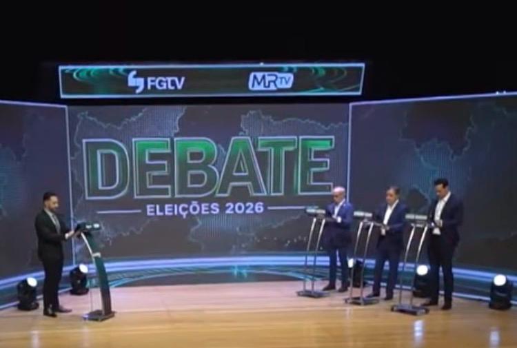 FGTV e MRTV fazem história ao realizar 1º debate ao Governo da PB com Cícero, Efraim e Lucas.