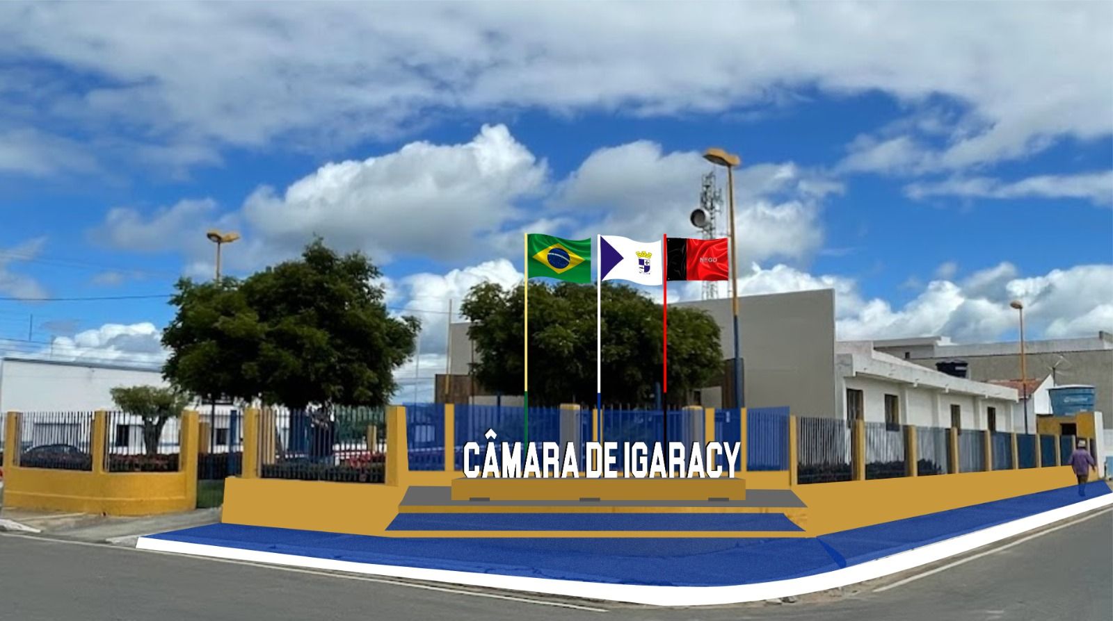 Avenida em Igaracy, no Sertão da Paraíba