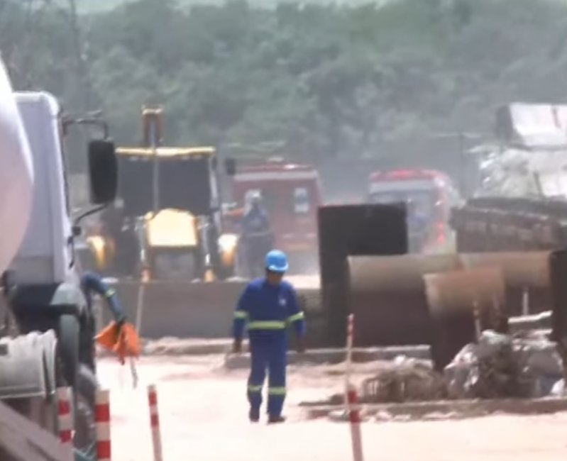 Operário está desaparecido após queda de estrutura na Ponte do Futuro, em Cabedelo